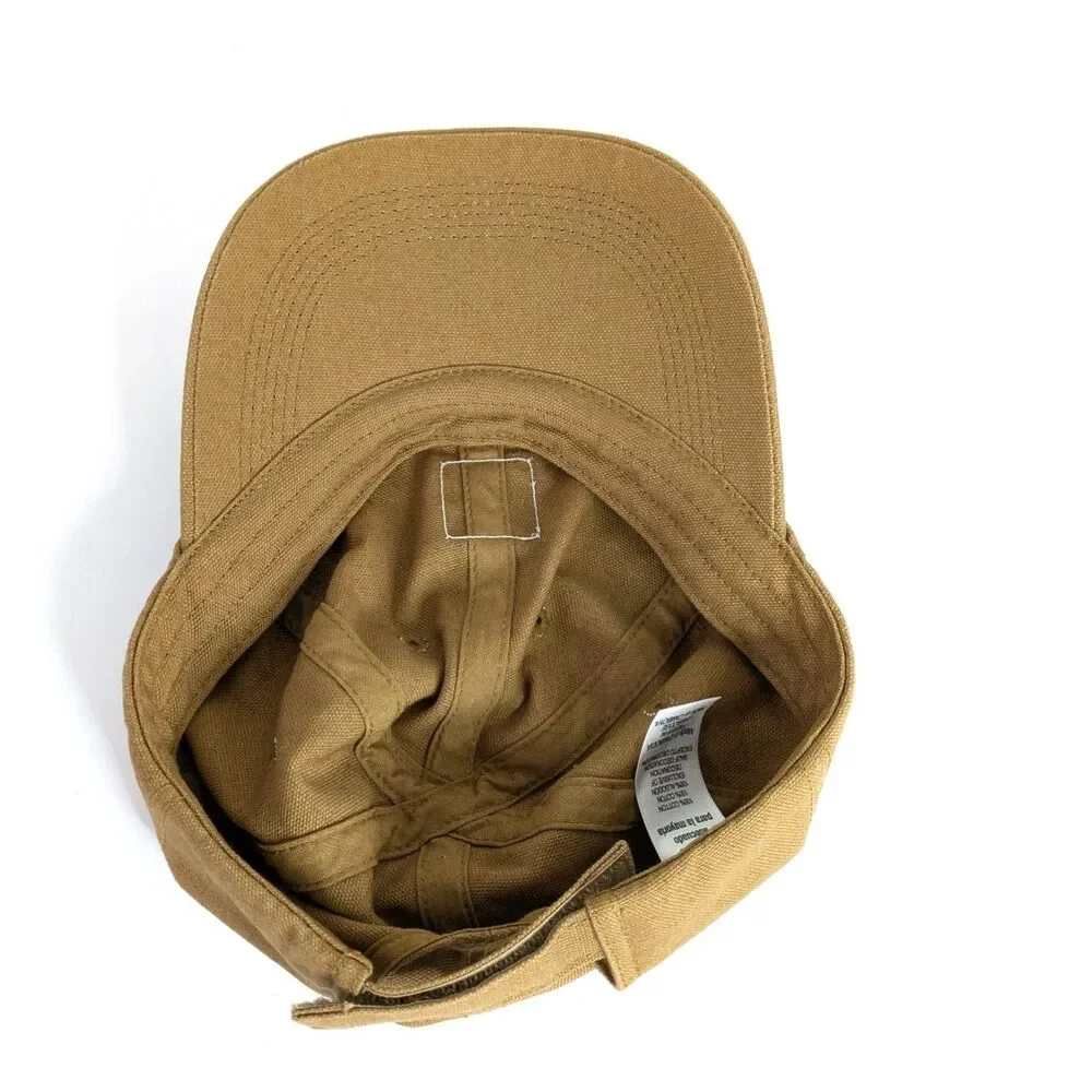 Carhartt Kids Canvas Baseball Hat Brown Adjustable Strapback Cap Youth Unisex